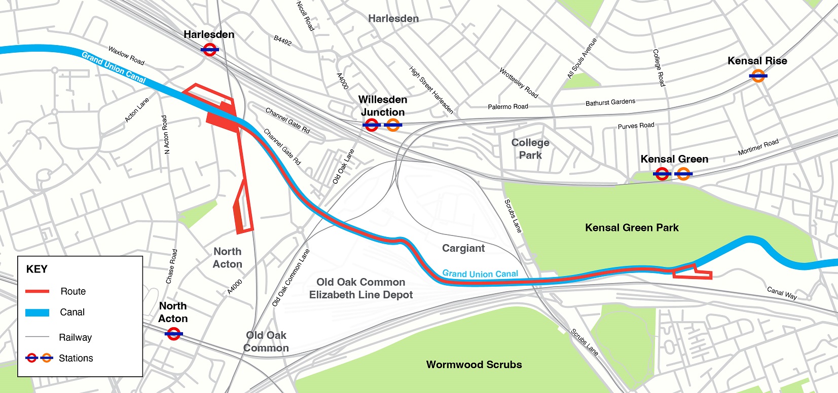 Willesden to Kensal cable works